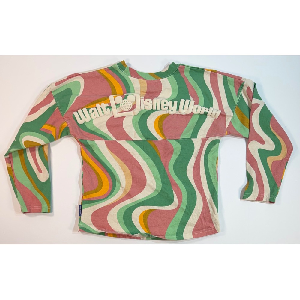 Disney Spirit Jersey Kids Medium 7/8 Walt Disney World Retro Swirl Psychedelic